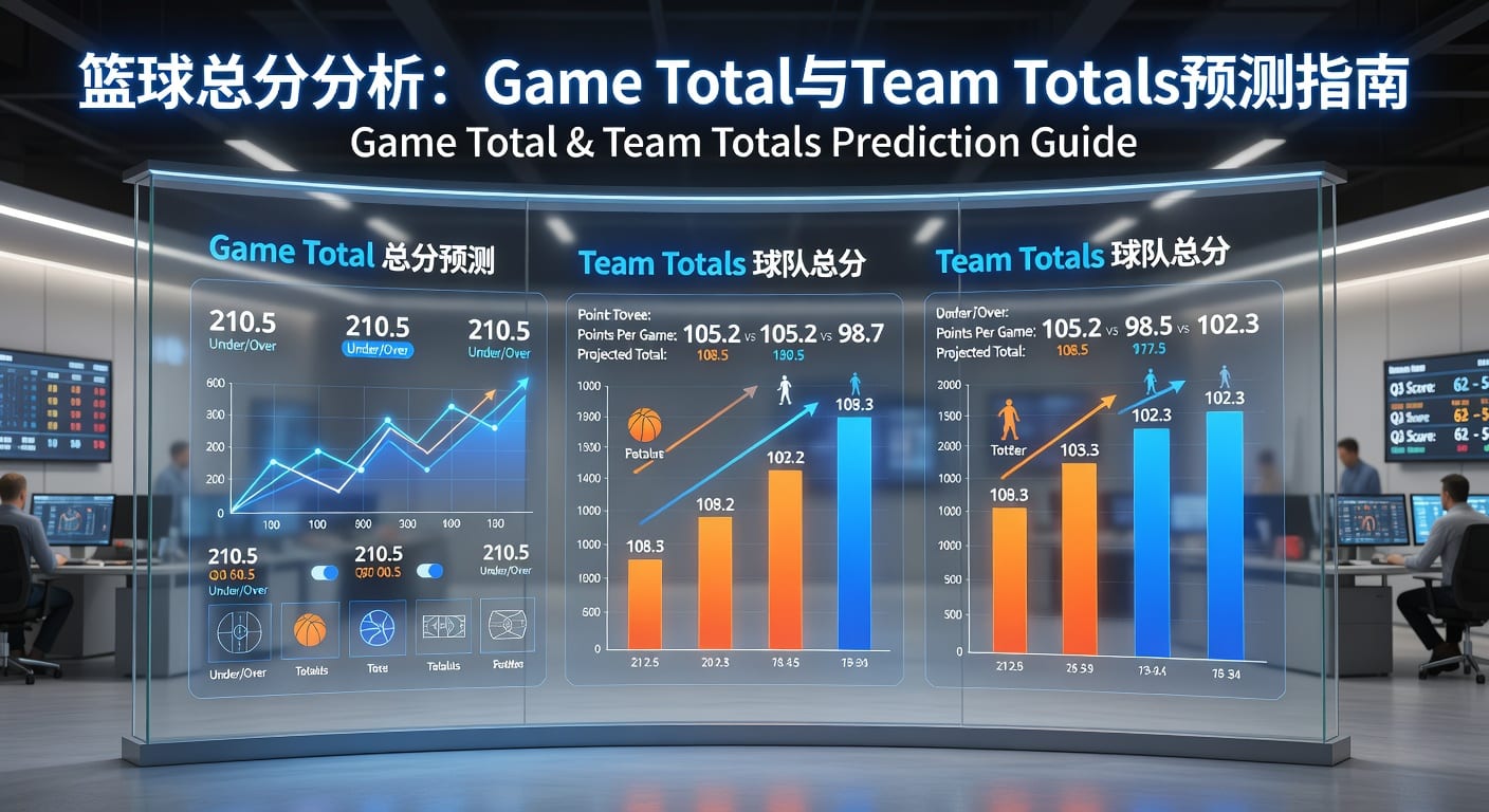 篮球总分 game total team totals投注技巧与盘口逻辑